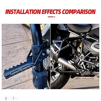互換品 BMW バイク ハイウェイ折りたたみフットレスト クランプ フロントフットペグ R1250GS R 1250 GS LC 2013 - 2023 2022 R1200GS LC 2013- 2021