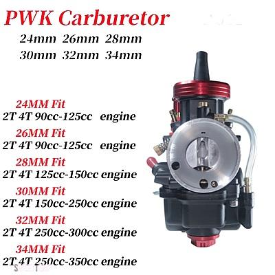 互換品 CNC PWK 24 26 28 30 32 34 SU ZU KI 2T 4T 部品 ホンダ バイクキャブレター汎用 エンジンスクーターモトクロス MMブラックペイント_7