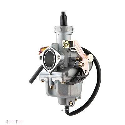 互換品 パーツそ他 MMバイクキャブレター加速ポンプ付きケーブルチョークキャブレター PZ27 27 WY125 CG150 125CC 150CC 175CC すべアルミ_5