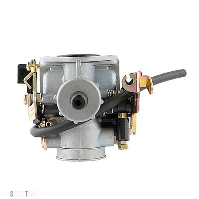 互換品 パーツそ他 MMバイクキャブレター加速ポンプ付きケーブルチョークキャブレター PZ27 27 WY125 CG150 125CC 150CC 175CC すべアルミ_6