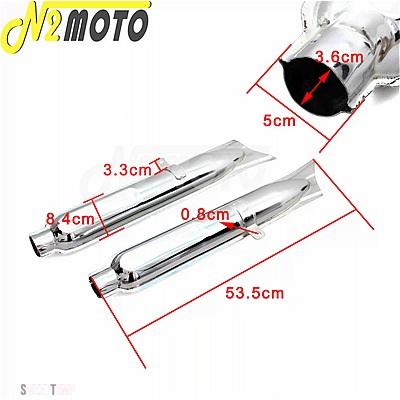 互換品 BMW 1 ペア E フィッシュテールマフラー 24HP 32HP エンジン部品ケース ウラル K750 M1 M72 R71 R12 DNEPR MT12
