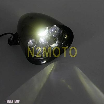 互換品 ハーレー ビレットアルミ 5.75 インチ LED ビレットバレットバイザーヘッドライトレトロバイク H4 ヘッドランプ スポーツスターチョッパーカスタ