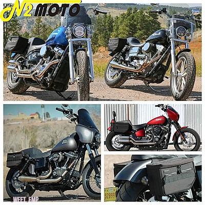 互換品 ESSENTIAL SADDLEBAG 1200 FAT BOB CUSTOM CLASSIC THUG CLUB STYLE サイド収納サドルバッグ ハーレー ダイナ スポーツスター ソフテイル_4