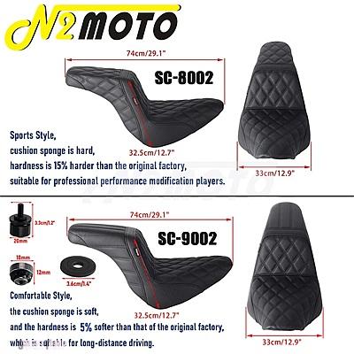 互換品 ハーレー シート5%ソフト硬 運転席/助手席 2-UP クッションジェルパッド ソフテイル スポーツグライド ローライダー 18-24