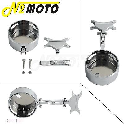 互換品 ハーレー 1 1/4インチ Tバーライザー デジタルゲージマウントシェル ファットボブ ローライダー Sバイク ダッシュボードハウジングホルダー