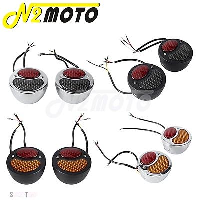互換品 ハーレー バイク テール ブレーキ ライト LED テールライト カフェ レーサー リア ウインカー レトロ ランニング テールランプ チョッパー クル_11