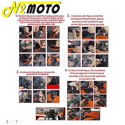 互換品 ハーレー アルミハンドガード ウインドディフレクター ワイドスクリーン バイクハンドガード 取り付けキット付き パンアメリカ 1250