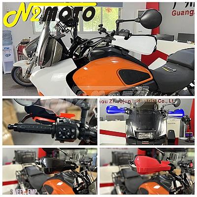 互換品 ハーレー アルミハンドガード ウインドディフレクター ワイドスクリーン バイクハンドガード 取り付けキット付き パンアメリカ 1250