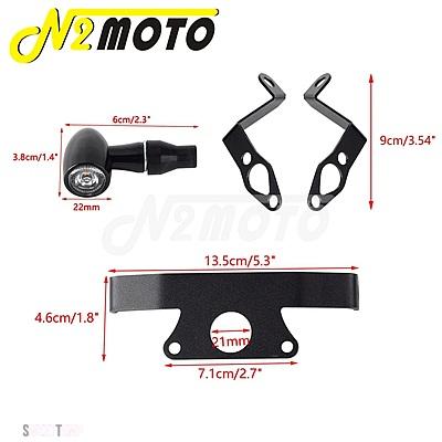 互換品 ハーレー 1 ペアバイクフロント LED ウインカーランニングライト スポーツスター S 1250 RH1250S 2021-24 ブレットリアウインカーブレーキランプ_4
