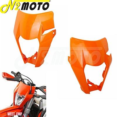 互換品 KTM LED 125 150 500 SX XC SX-F XC-W EXC 530 ヘッドライト ヘッドランプ マスク カバー モトクロス エンデューロ 間_16