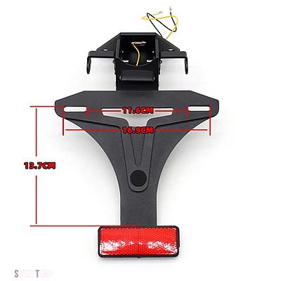 互換品 アプリリア RS457 RS 457 2024 ライセンスプレートライトブラケットバイクアクセサリーショートリアテールライセンスプレート