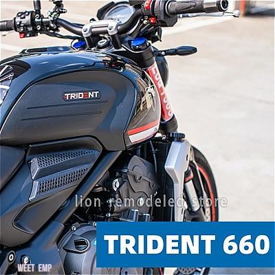 互換品 トライアンフ 660 2021 トライデント 660 燃料タンク フレームフィルム 燃料タンク ステッカー バイク アクセサリー_4