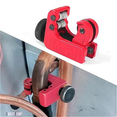 互換品 パーツそ他 3/16インチ ブレーキライン ダブルフレアリングツール チューブカッター付き＆3/16インチ X 25' 銅ニッケル合金非磁性ブレーキライン