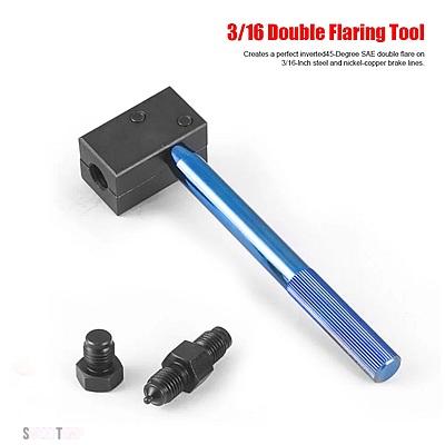 互換品 パーツそ他 ブレーキパイプフレアツール 3/16 インチ SAE フレア 3/16 インチ X 25 フィート銅ニッケル合金非磁性ブレーキラインチューブ付き