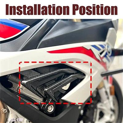 互換品 BMW バイク右側ギルエアダクト小型フェアリングキット S1000RR 2019-22 M1000RR カーボンアクセサリー_1