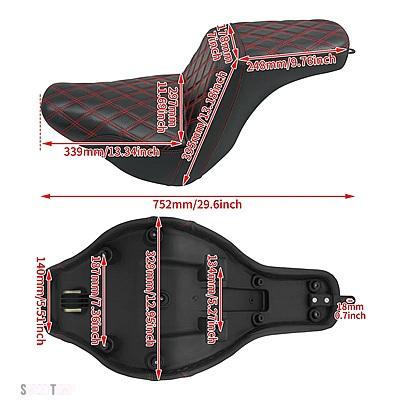互換品 ハーレー 2 バイク ツーアップ ドライバー 助手席 フロント