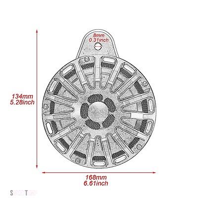 互換品 ハーレー バイク 15 ストライプ ホーン カバー アセンブリ スピアカー カバー CNC アルミ ビッグツイン 91-UP ツーリング 99-UP ダイナ FAT BOB_8