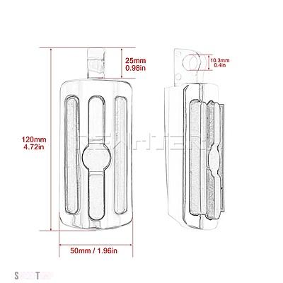 互換品 ハーレー バイク 1-1/4インチ 32MM エンジンガード ロングアングルフットペグ フットレストマウント ソフテイル ダイナ スポーツスター ファット_6