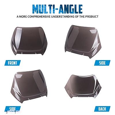 ハーレー バイク アッパーフロントスクリーン 12インチ ウインドウ