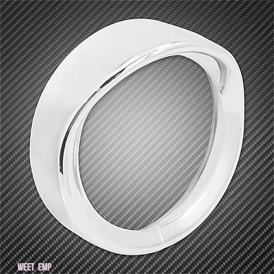 互換品 ハーレー バイク 7 インチ LED ヘッドライト トリム リングバイザー スタイル ベゼル ヘッドランプ カバー E ソフテイル ツーリング ロードキン_3