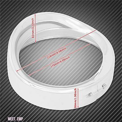 互換品 ハーレー バイク 7 インチ LED ヘッドライト トリム リングバイザー スタイル ベゼル ヘッドランプ カバー E ソフテイル ツーリング ロードキン_5