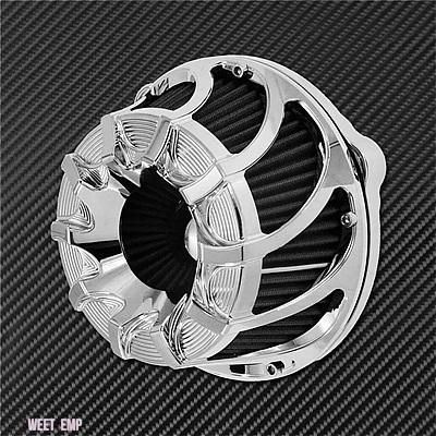 互換品 ハーレー バイク CNC エアフィルター インテーククリーナー グレーエレメント ツーリング ソフテイル ダイナ スポーツスター 1200 48 ストリート_9