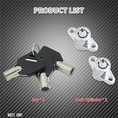 互換品 キット ハーレー バイク ハード サドル バッグ ロック キー