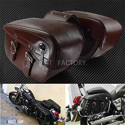 互換品 ハーレー 2個 バイク サドルバッグ レザー ラゲッジ サドルバッグ アウトドア サイドバッグ スポーツスター ツーリング ダイナ ソフテイル FL