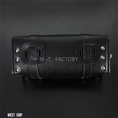互換品 ハーレー 汎用 バイク ハンドルバーバッグ ロールツール サイドサドルバッグ 収納ツールポーチバッグ ダイナ ツーリング スポーツスター XL ソフ_3