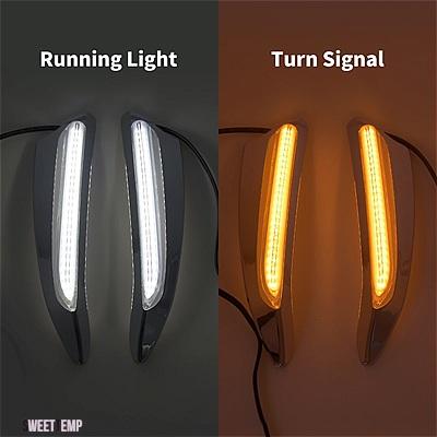 互換品 ホンダ バイク フロントライト付きベントトリム LED ウィンカー ランニングライトキット E ゴールドウィング DCT ツアー 1800 F6B GL1800 2018-2_5