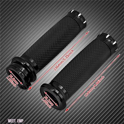 互換品 ハーレー バイクグリップ 1.25インチ ラバーハンドルグリップ ハンドルバーグリップ スポーツスター 883 1200 クルーザー ツーリング ダイナ ソ