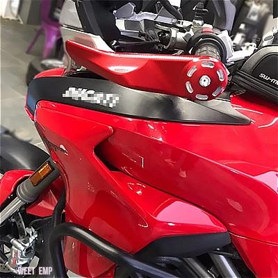 互換品 ドゥカティ モンスター 696 695 795 796 797 821 1200 DIAVEL カーボン XDIAVEL/S バイク CNC ハンドルバー プロテクター ハンドガード ハンドガ