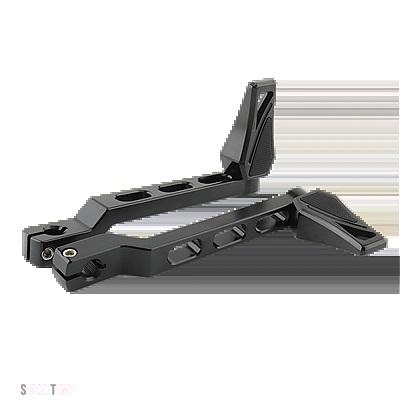 互換品 ハーレー ファントムフロアボード フットペグ ブラックシフトレバー FL ソフテイル ツーリングロード キングトライクモデル シフターペグ