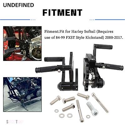 互換品 ハーレー バイク ビレット アルミ フォワード コントロール キット フットペグ レスト ソフテイル ストリート ボブ ローライダー FXLR FXBB 2000