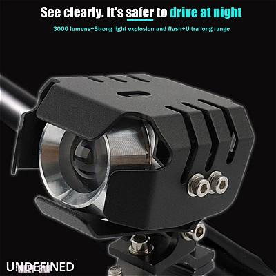 互換品 ホンダ 41MM フォーククランプ バイク補助ランニングヘッドライト ホワイト LED フォグランプ スポットライト ブラケット付き ヤマハ オフロード
