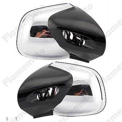 互換品 BMW バイク バックミラー 右左サイドミラー フェアリングマウントミラー 手動調整可能 K1200 K1200LT K1200M 1999-2008_1