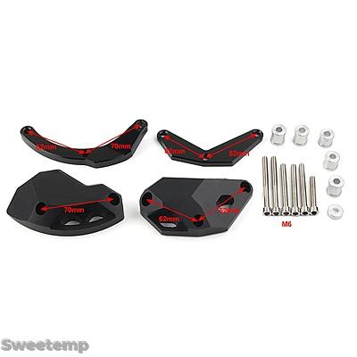 互換品 カワサキ バイクエンジンケースステーターカバーガードスライダープロテクター ZX-10R 2016-19用_9