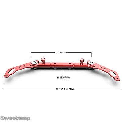 互換品 汎用バイクハンドルバーバランスクロスバーレバー7/8インチ強化調整CNCアルミ_9