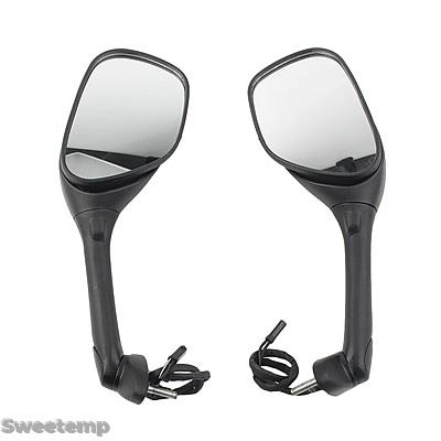 互換品 バイク用 リアビューミラー ウィンカーLEDライト付き 2005-2015用 スズキ GSXR600 GSXR750 2006-2015 GSXR1000 2個セット_1
