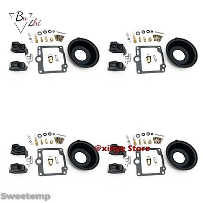 互換品 4セットバイクエンジンキャブレターリペアキットFJ1100 FJ1200 FJ1200A ヤマハ ABS用真空ダイヤフラムフロート構成_3