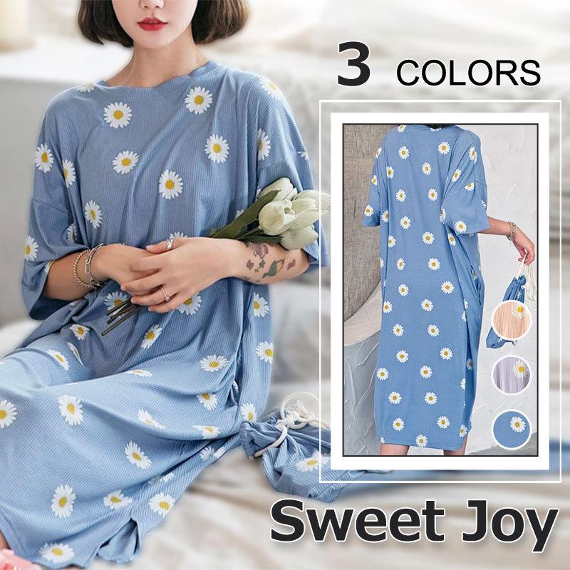 人気ブランド新作豊富 可愛いルームウェア 半袖ワンピース 夏 春 レディース パジャマ ネグリジェ 花柄 オシャレ 部屋着 ナイトロープ ロング丈 ゆったりネグリジェ モダール綿 ネグリジェ 色 ブルー Www Sustentec Com Br