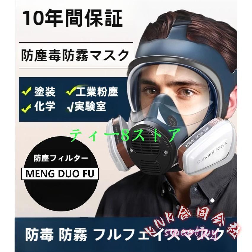 活性炭フィルター付き防塵防毒マスクセット KNK(株) PM2.5粉塵対応保護