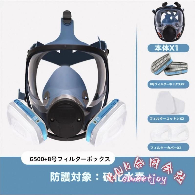活性炭フィルター付き防塵防毒マスクセット KNK(株) PM2.5粉塵対応保護