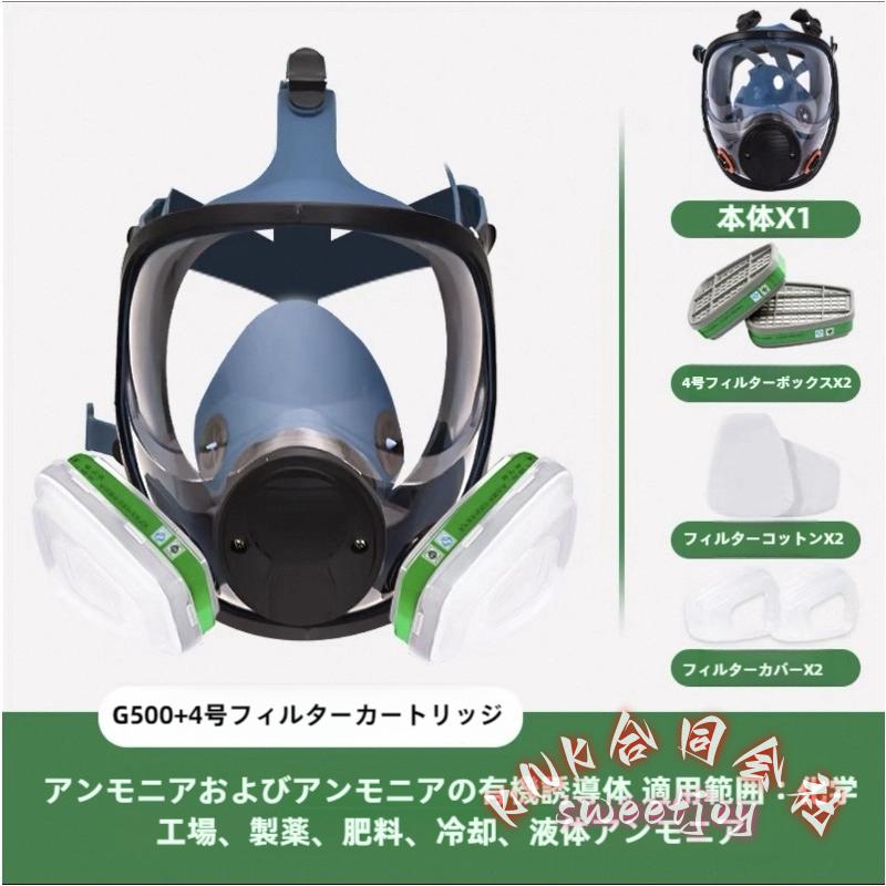活性炭フィルター付き防塵防毒マスクセット KNK(株) PM2.5粉塵対応保護