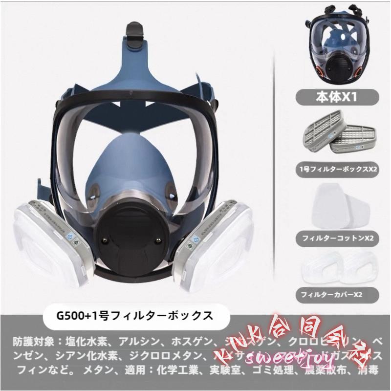 活性炭フィルター付き防塵防毒マスクセット KNK(株) PM2.5粉塵対応保護