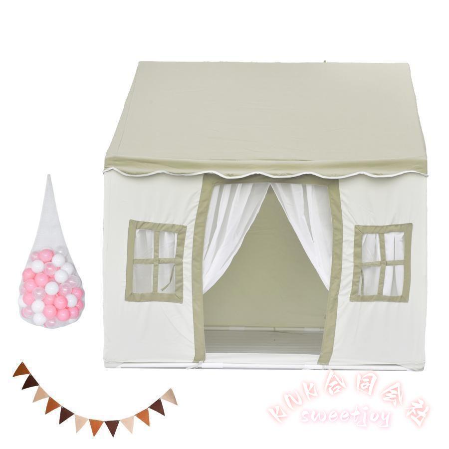 キッズテント 室内 子供テント プレイハウス KNK(株) プリンセステント 秘密基地 ままごと 子供部屋 玩具 誕生日 クリスマスプレゼント_3