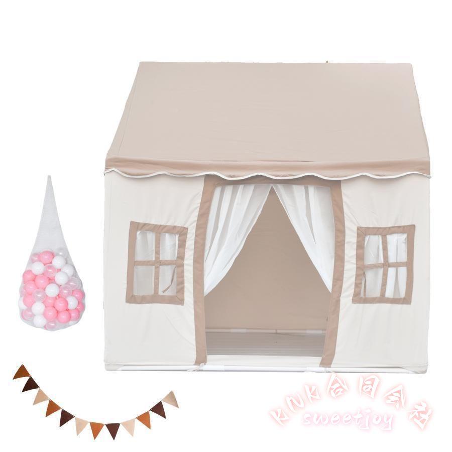 キッズテント 室内 子供テント プレイハウス KNK(株) プリンセステント 秘密基地 ままごと 子供部屋 玩具 誕生日 クリスマスプレゼント_4