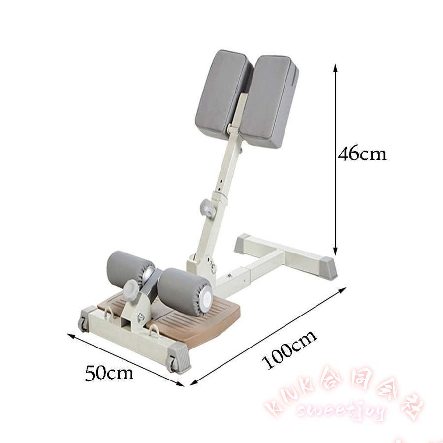 スクワットマシン シシースクワット ローマンチェア KNK(株) 補助トレーニング フィットネス機器 (Gray 100×46×50cm)_2