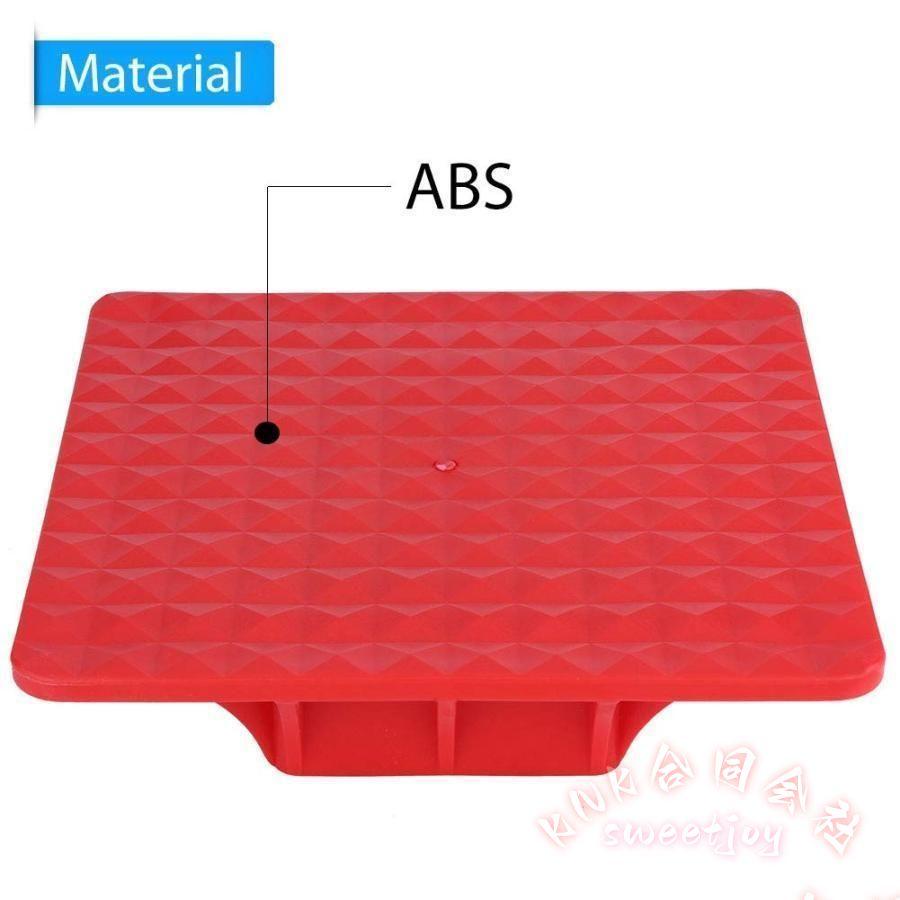 ジャッキベース リフティング ABS オフロードベース 表面パッド 赤色 KNK(株) ジャッキ沈み込み軽減 安定サポート ぬかるみ 砂地 雪道 タイヤ交換の画像