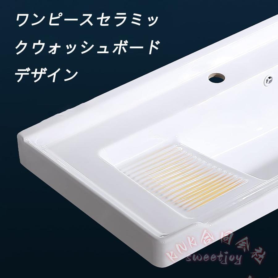 セラミックガーデンシンク 洗濯板付き簡易流し台 KNK(株） フリースタンディング キッチンシンク 屋内外対応 置き場付き 簡単取付 掃除しやすい 高品質_5
